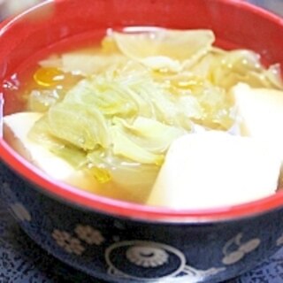 超簡単☆彡豆腐の洋風スープ